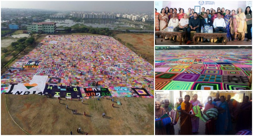 Indian Women Make and Donate the World's Largest Crochet Blanket – EMTV  Online