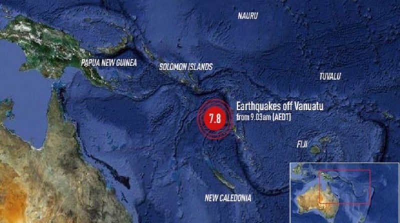 Major 7.2 Magnitude Earthquake Strikes Off Vanuatu – USGS – EMTV Online