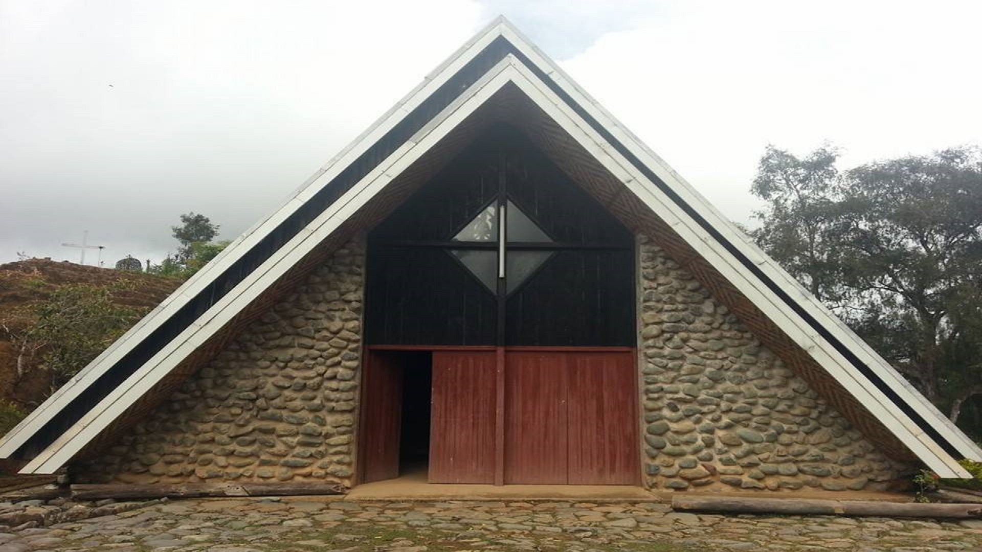 An old Catholic Church in the Remote Jiwaka Province. This church is in remote Jimi area in the new Jiwaka Province