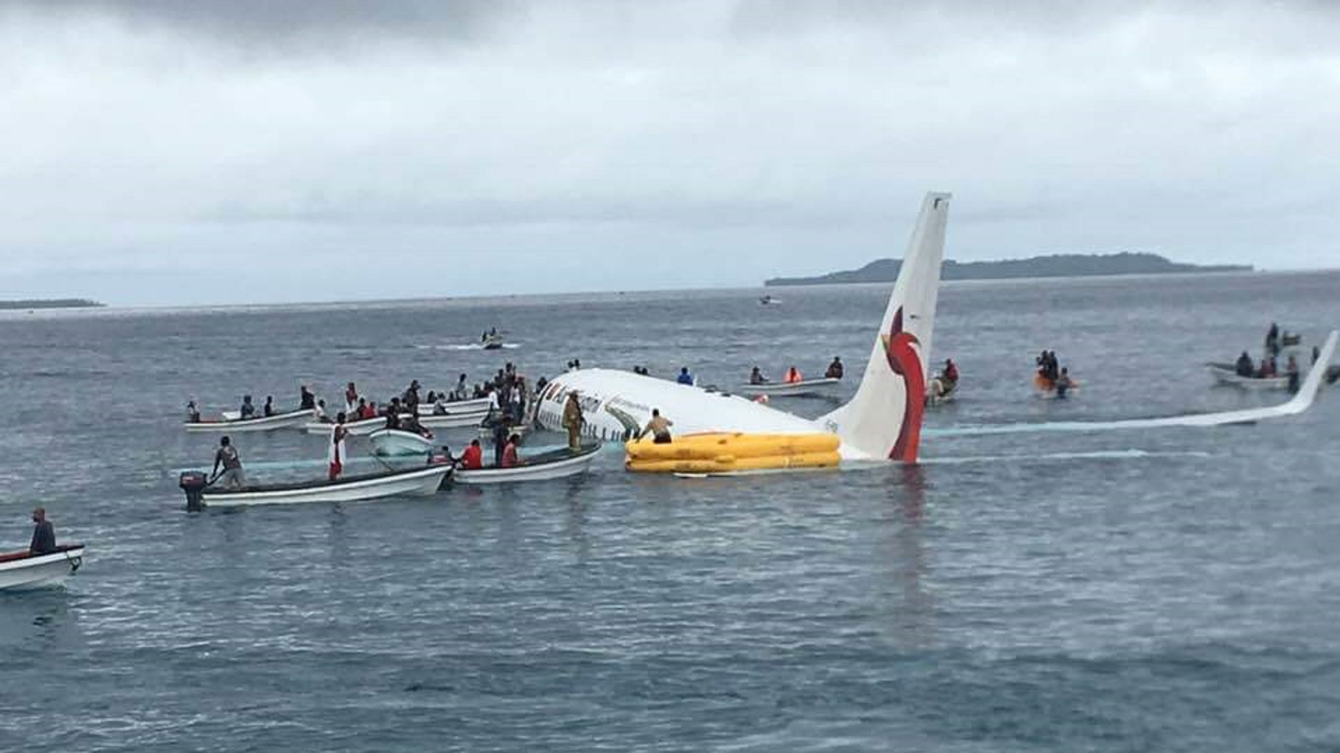 PX overshot runway into Chuuk Lagoon upon landing in FSM - EMTV Online1920 x 1080
