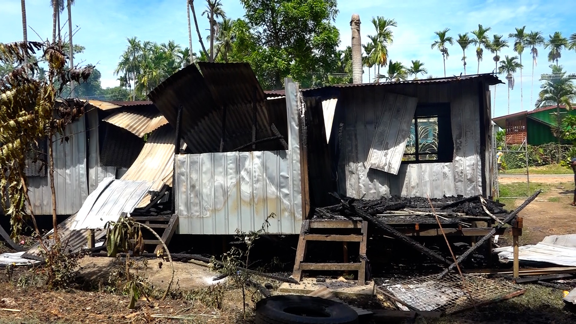 House burnt in Newtown Madang