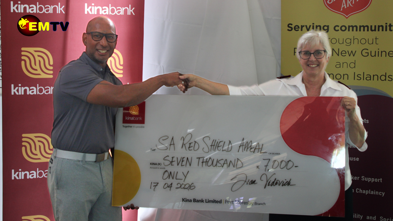 KINA BANK DONATES K7, 000 TO SALVATION ARMY’S ‘HOUSES OF HOPE’ PROGRAM