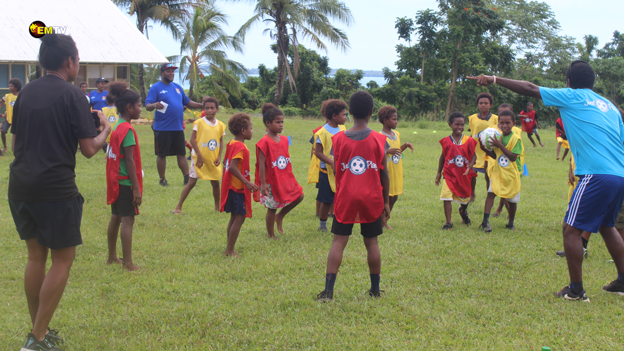 FIRST JUST PLAY FOOTBALL PROGRAM ROLLS OUT IN MANUS