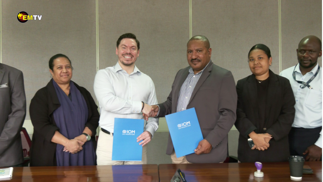 EMTV & IOM SIGN MOU — EMTV ONLINE